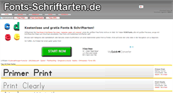 Desktop Screenshot of fonts-schriftarten.de
